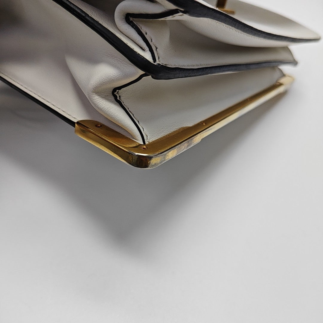 Cahier Saffiano Calfskin White