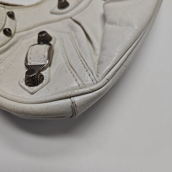 Le Cagole Small Lambskin White