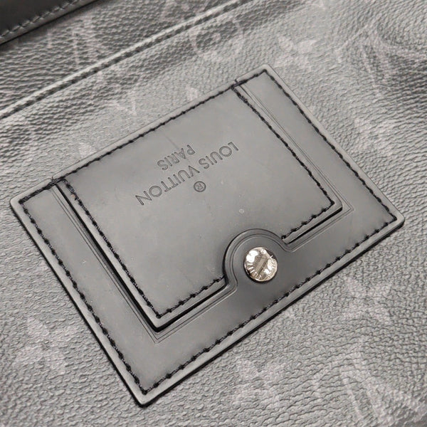 VOYAGER PM Monogram Coated Canvas Black
