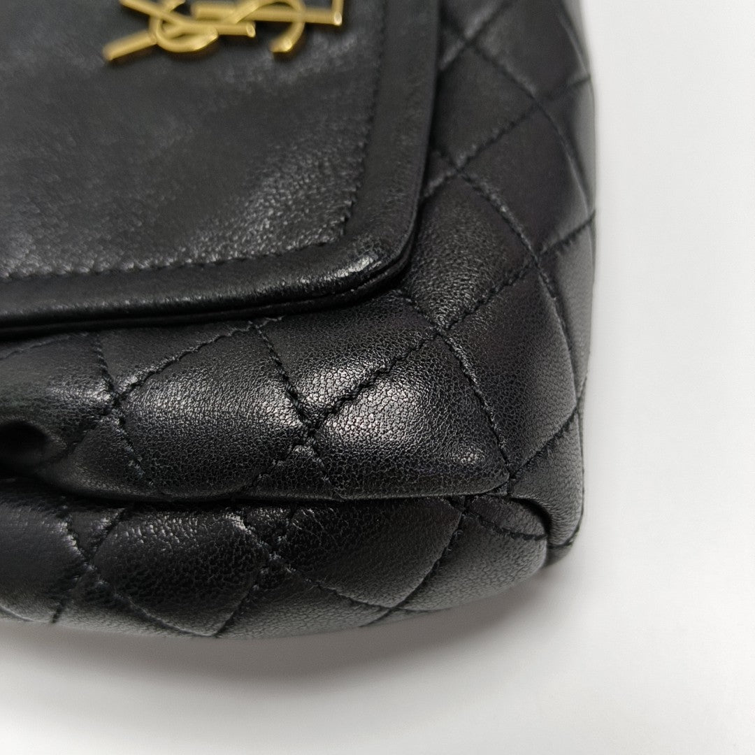 NOLITA Mini Quilted Lambskin Black