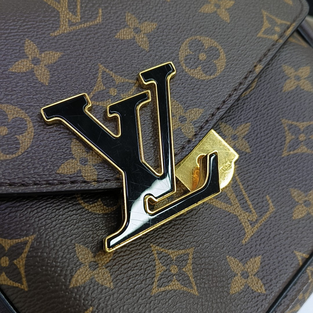 PASSY Monogram Coated Canvas Brown