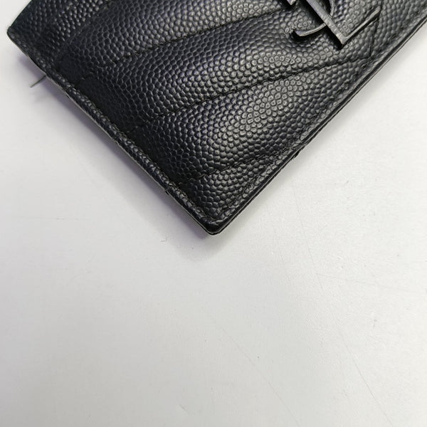 MONOGRAM Quilted Calfskin Black Card Holder