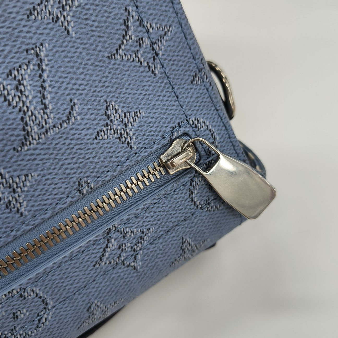 SOUL TRUNK Monogram Coated Canvas Blue