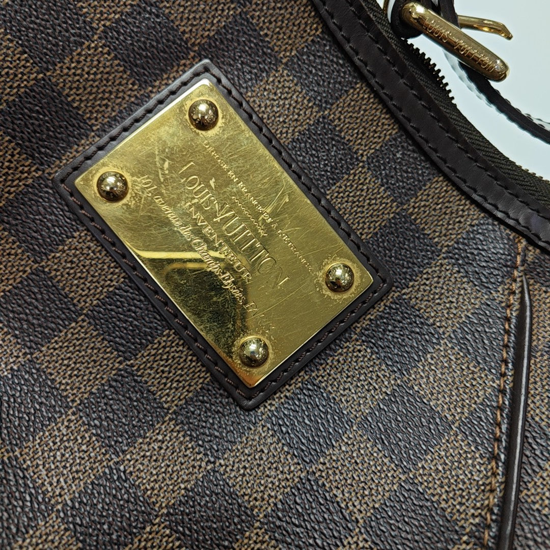 VINTAGE THAMES Damier Ebene Coated Canvas Brown