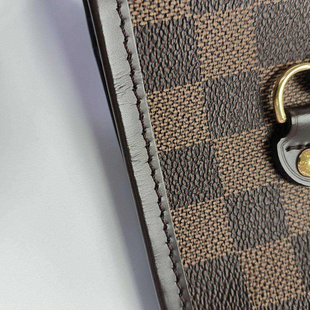 NEVERFULL MM Damier Ebene Coated Canvas Brown