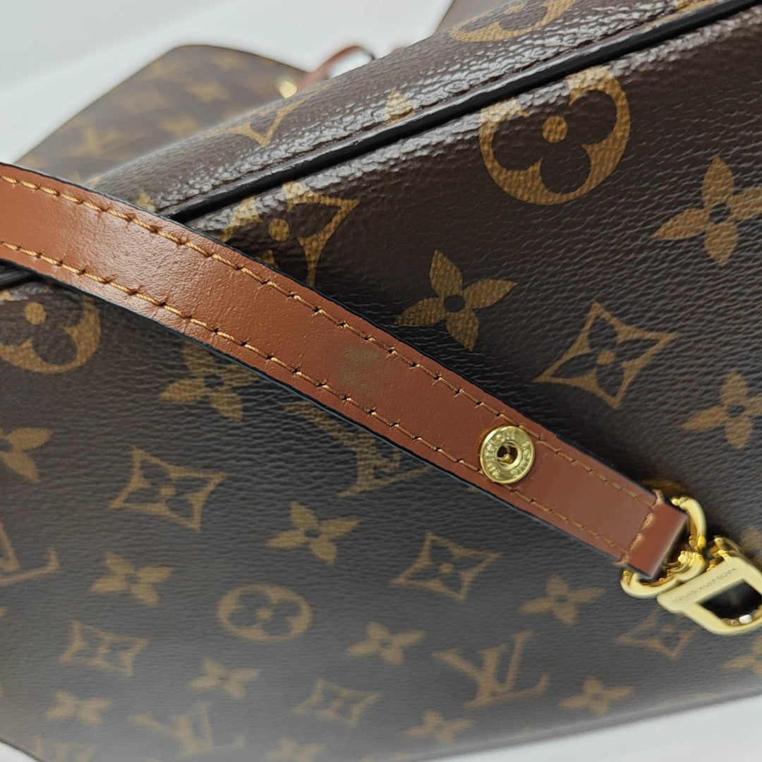 NÉONOÉ MM Monogram Coated Canvas Brown