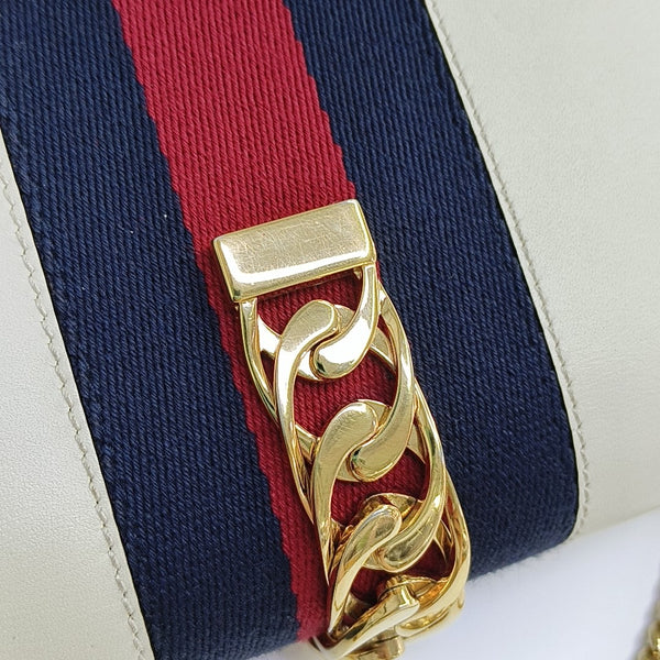 Sylvie Super Mini Calfskin White