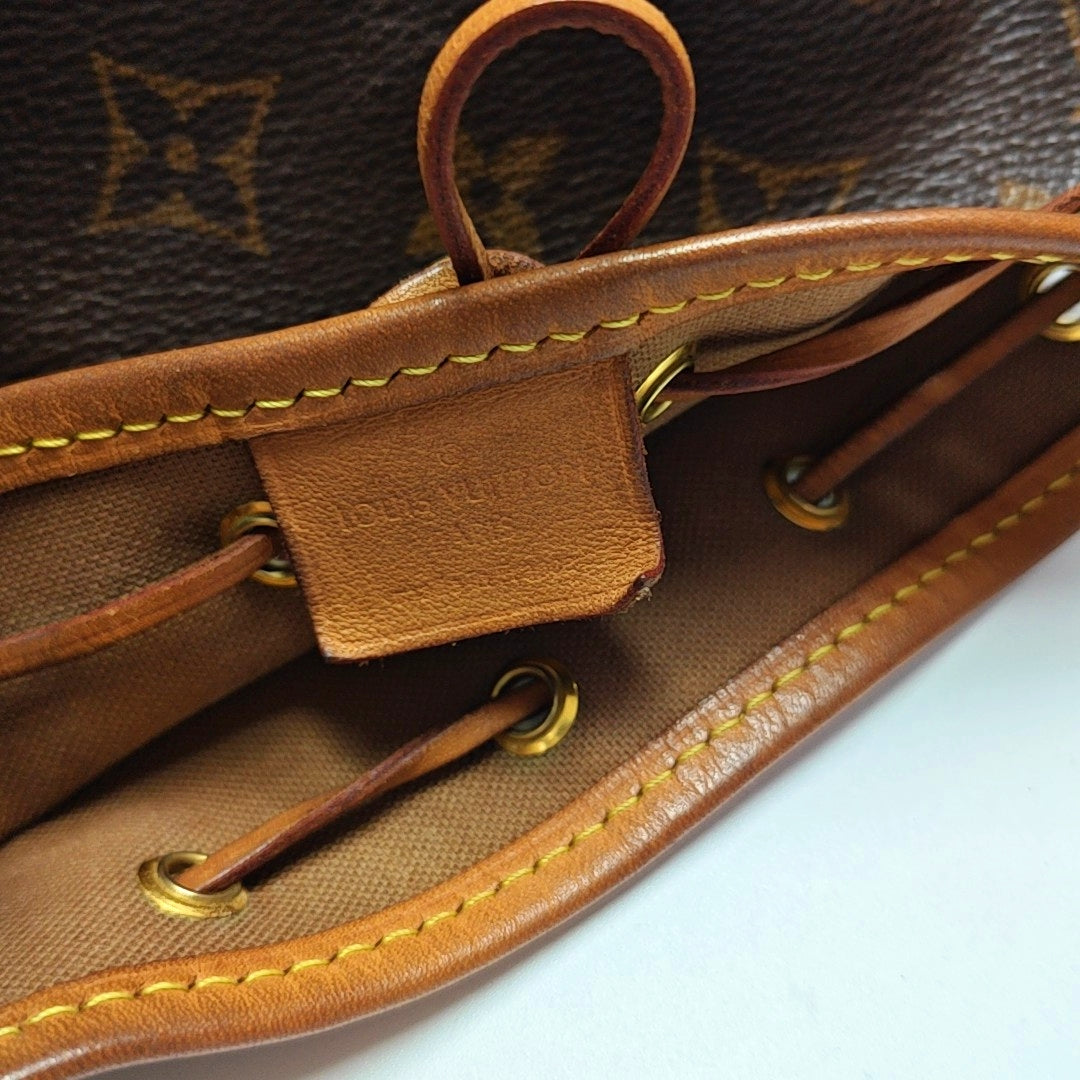 NÉONOÉ Nano Monogram Coated Canvas Brown