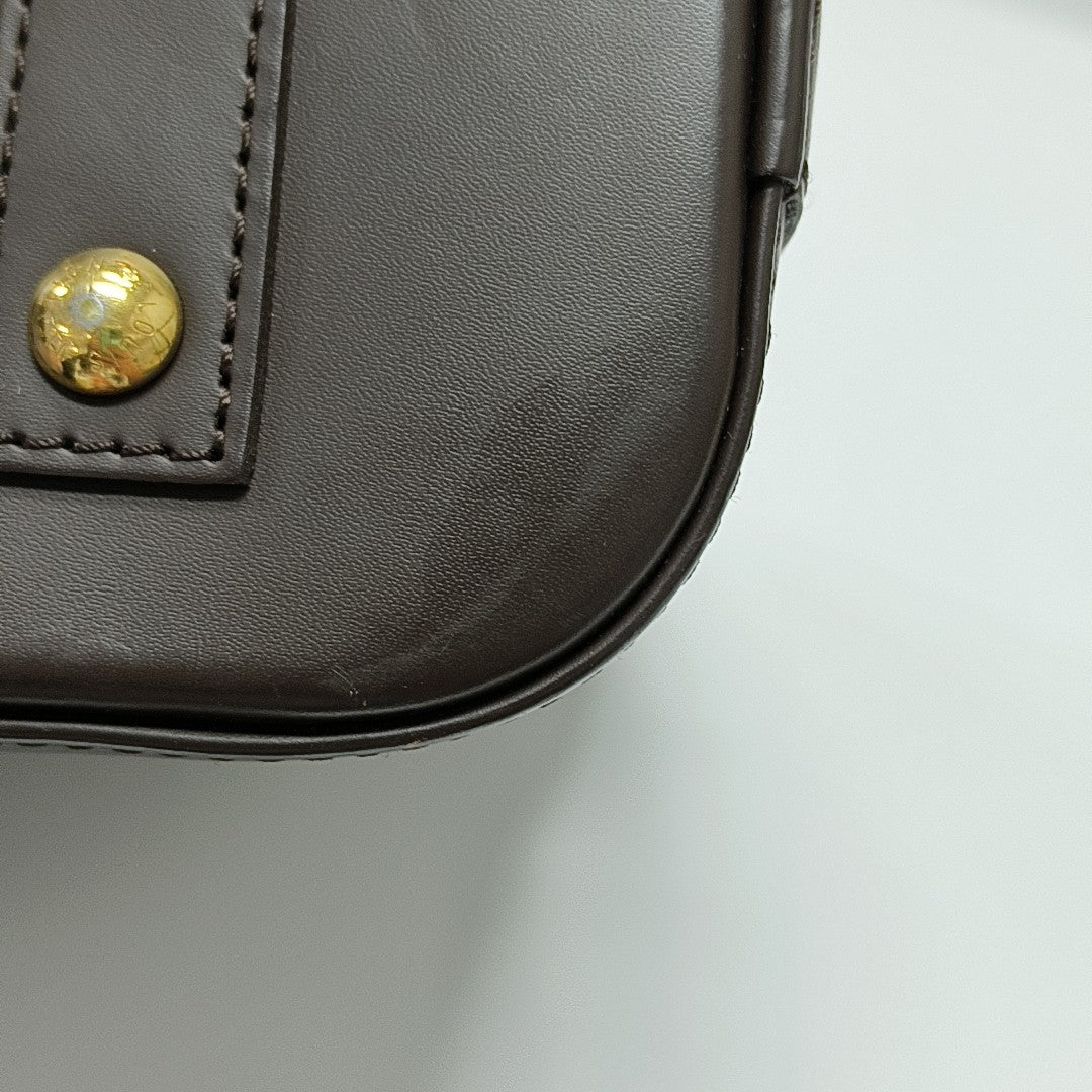 ALMA BB Damier Ebene Coated Canvas Brown