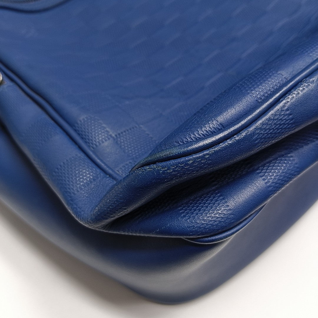MICHAEL Damier Calfskin Blue