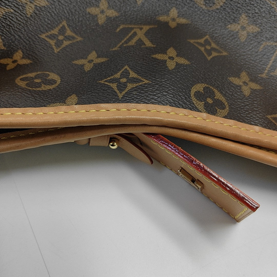 CARRYALL Small Monogram Coated Canvas Brown