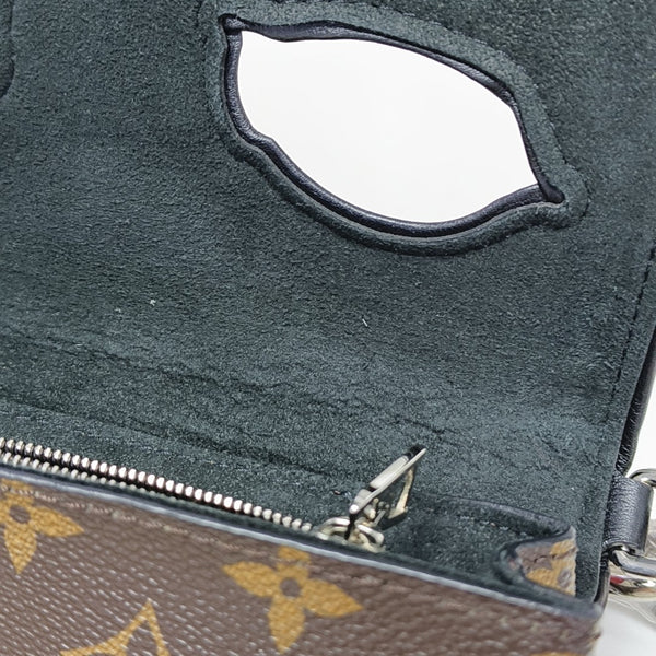 Monogram Coated Canvas Top Handle Bag Red