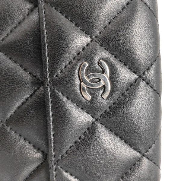 Quilted Lambskin Wallet Black