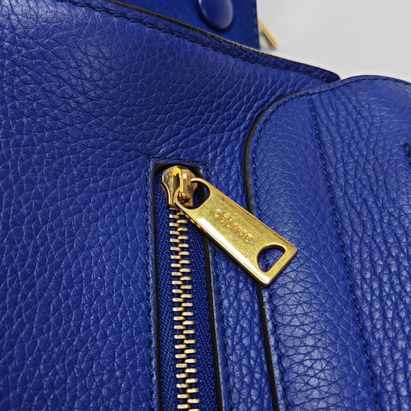 TRAPEZE Medium Calfskin Blue
