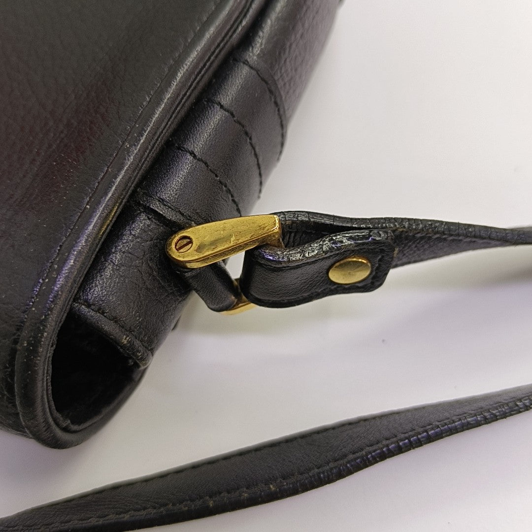 Calfskin Shoulder Bag Black