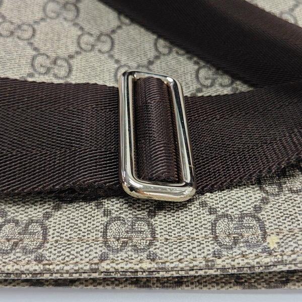 Monogram Coated Canvas Shoulder Bag Black