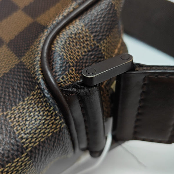 OLAV PM Damier Ebene Coated Canvas Brown