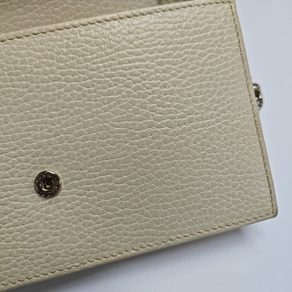 Interlocking G Small Calfskin Beige