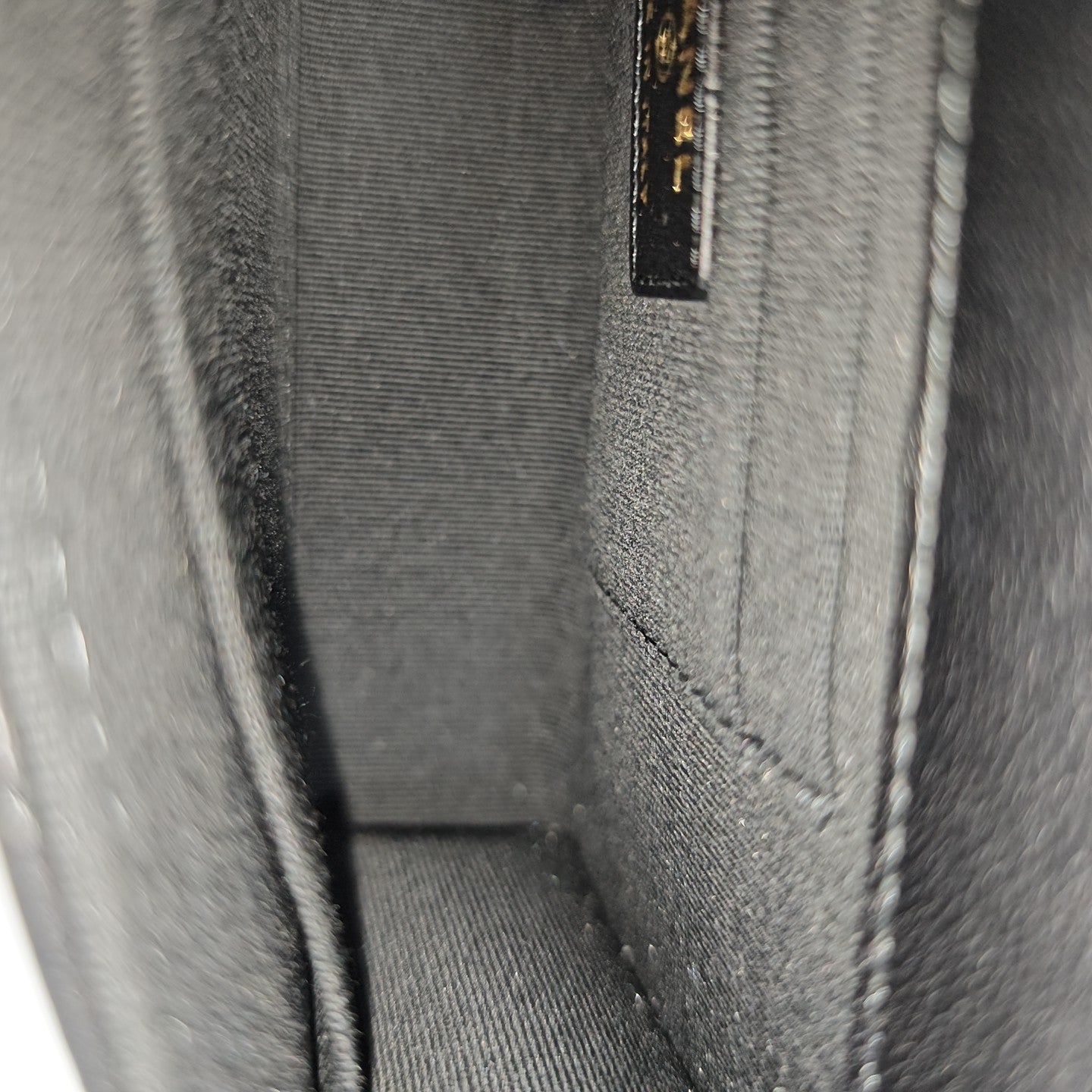 Quilted Lambskin Shoulder Bag Black