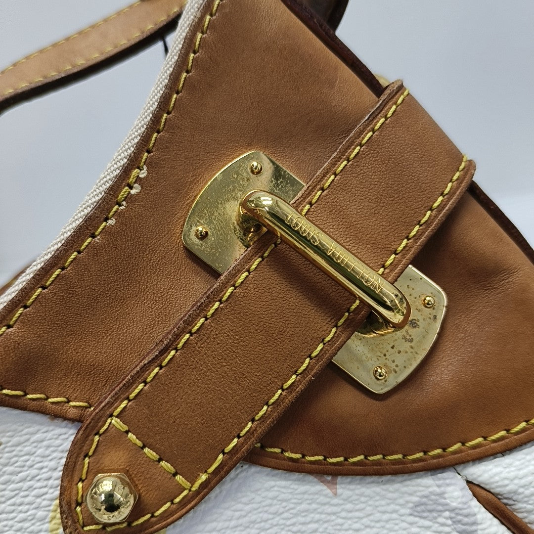 LV × TM GRETA Monogram Coated Canvas White