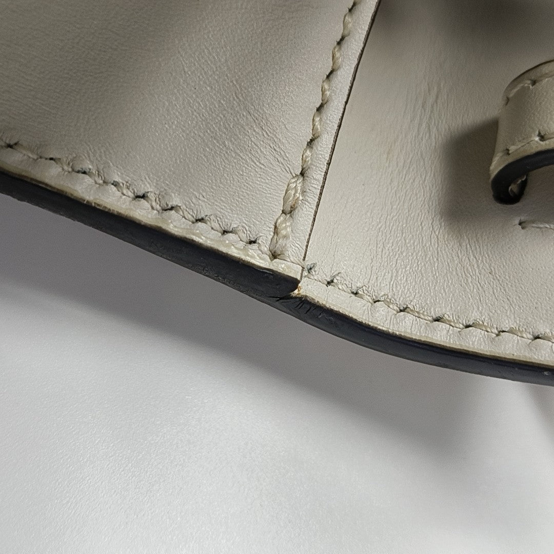 Sylvie Mini Calfskin White