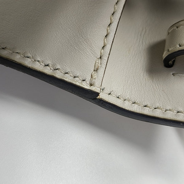 Sylvie Mini Calfskin White