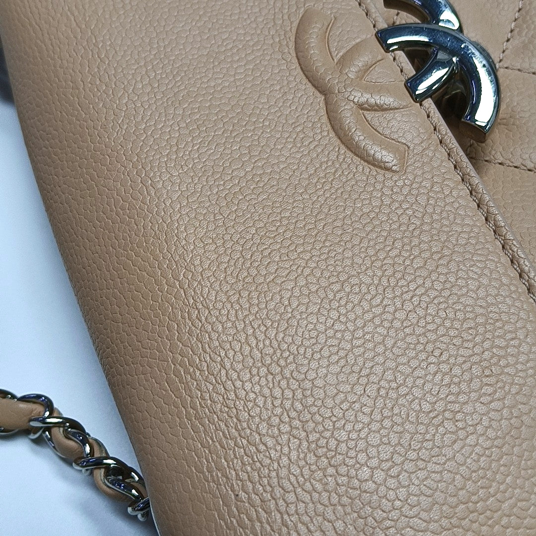 Quilted Grained Calfskin Pink