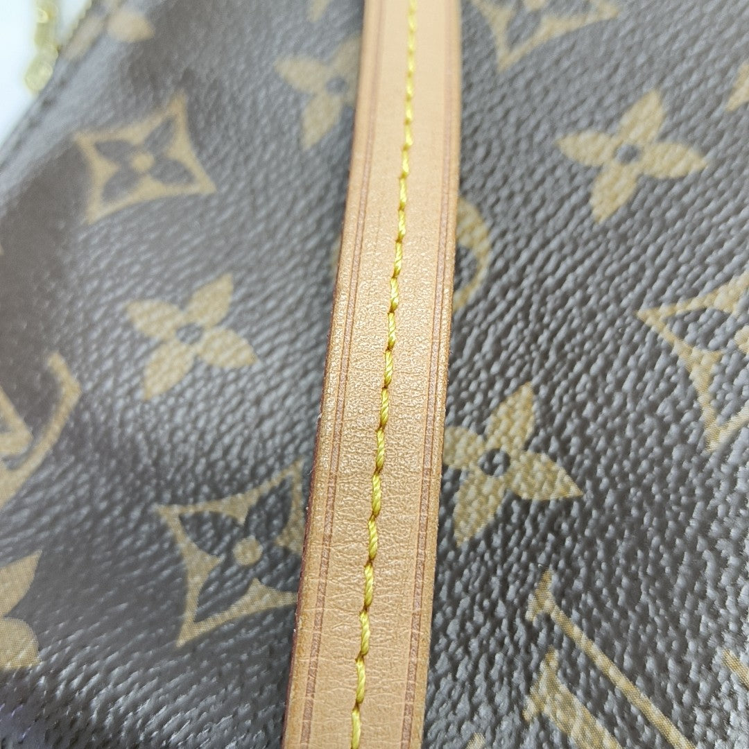 ACCESSOIRES GM Monogram Coated Canvas Brown