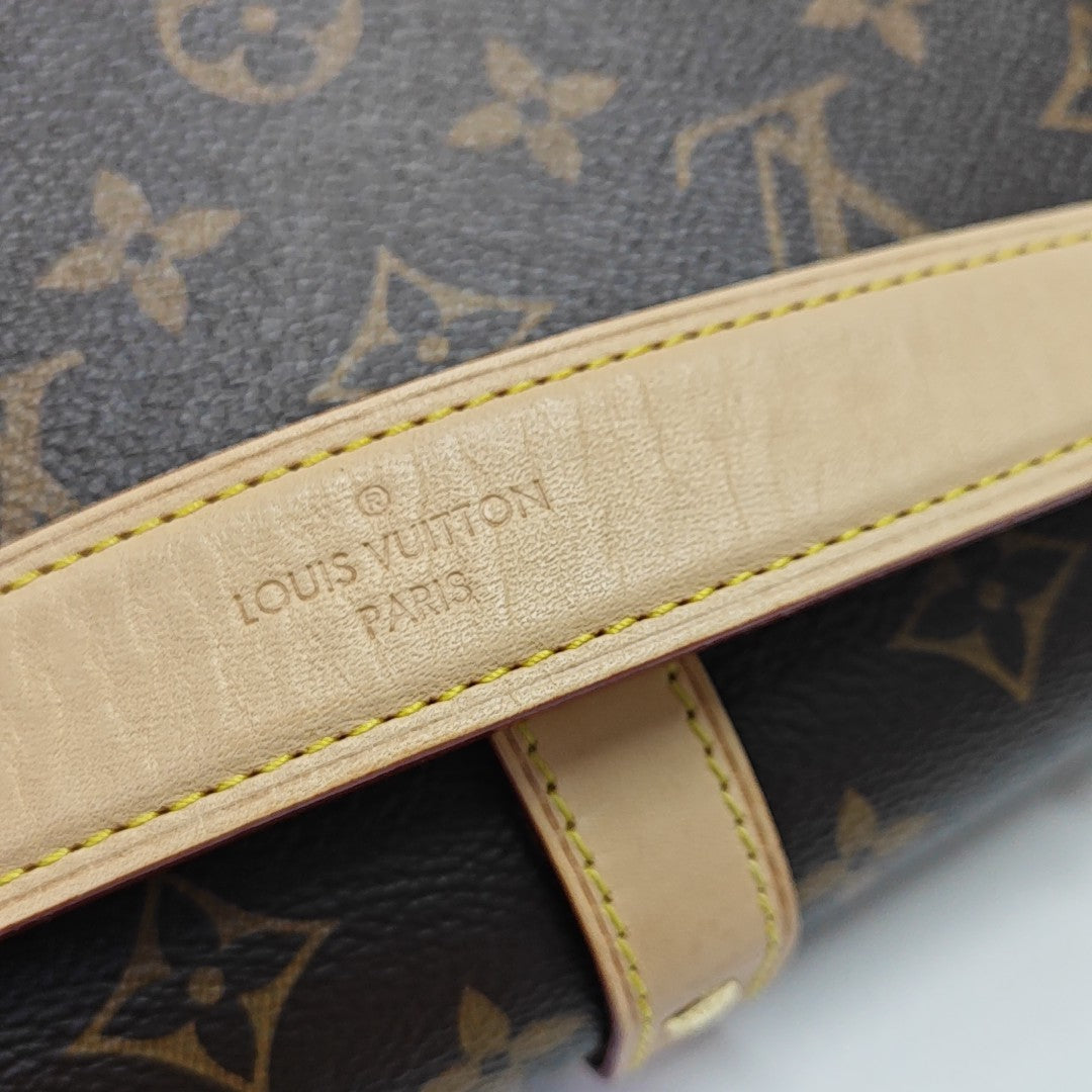 SAUMUR BB Monogram Coated Canvas Brown