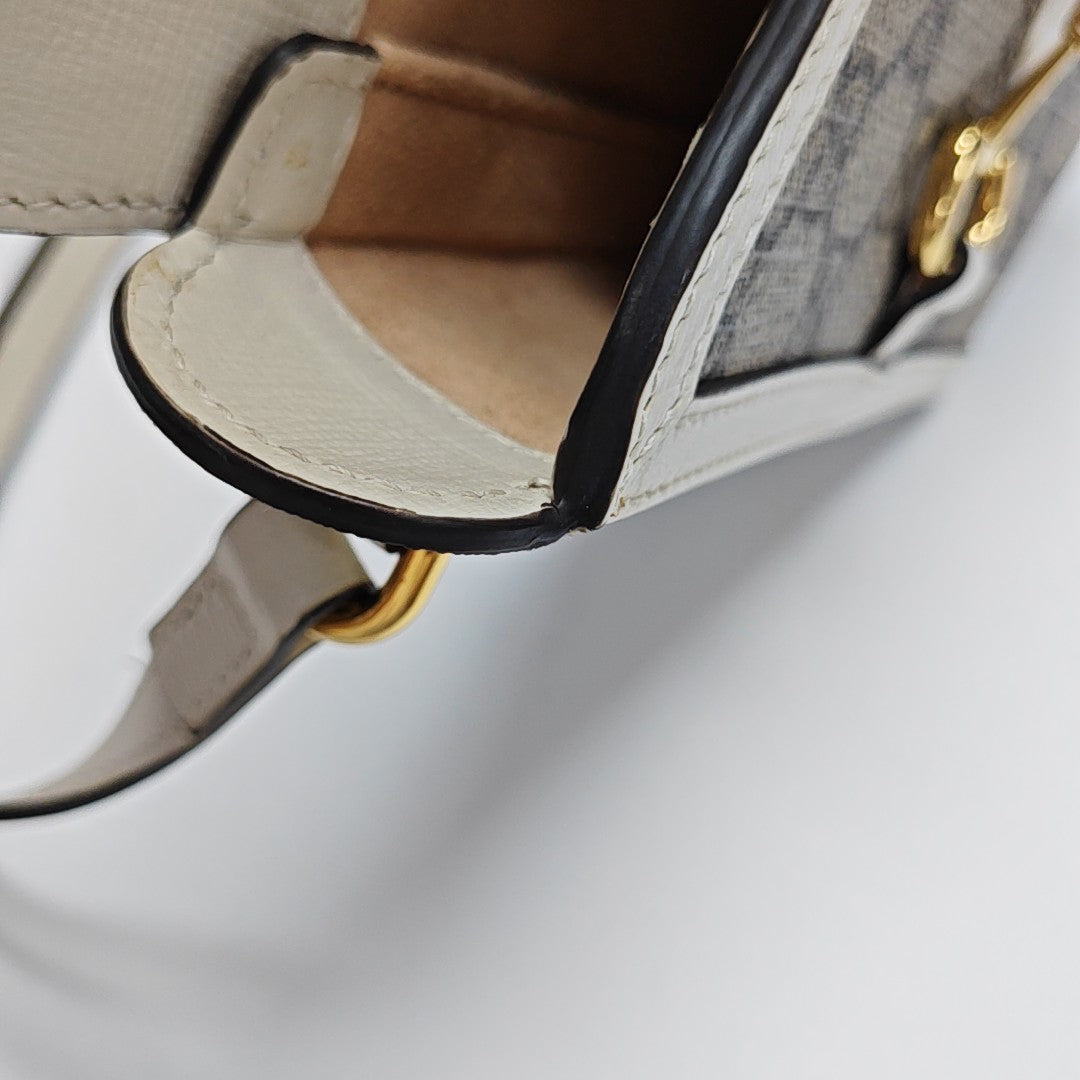 Horsebit 1955 Mini Coated Canvas Beige