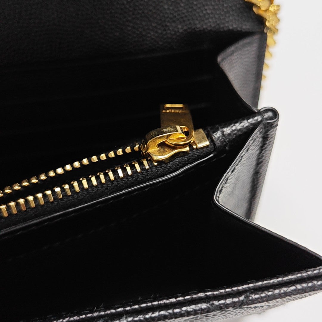 MONOGRAM Medium Chevron Calfskin Black