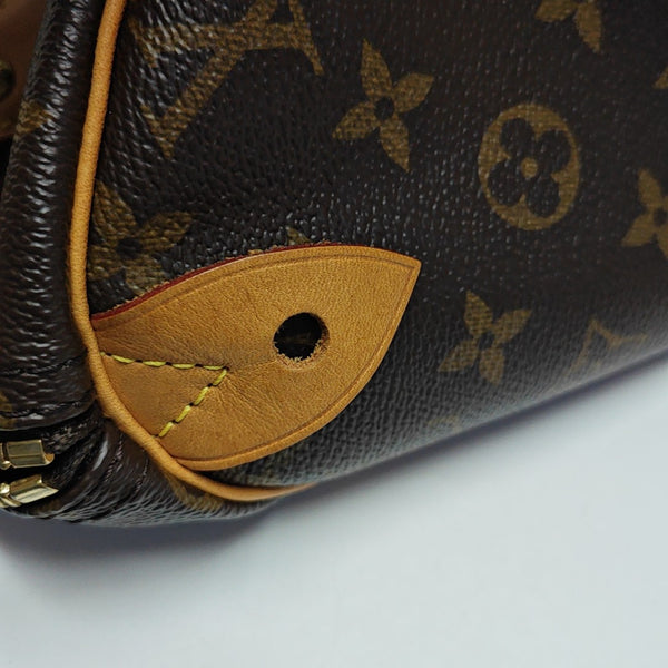 SPEEDY 30 Monogram Coated Canvas Brown