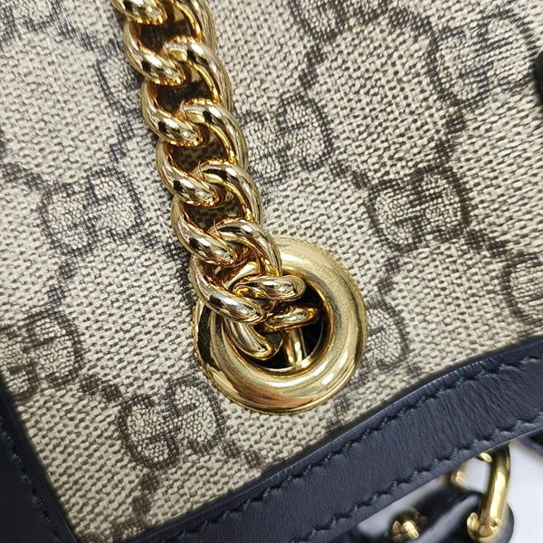 Padlock Small Monogram Coated Canvas Beige