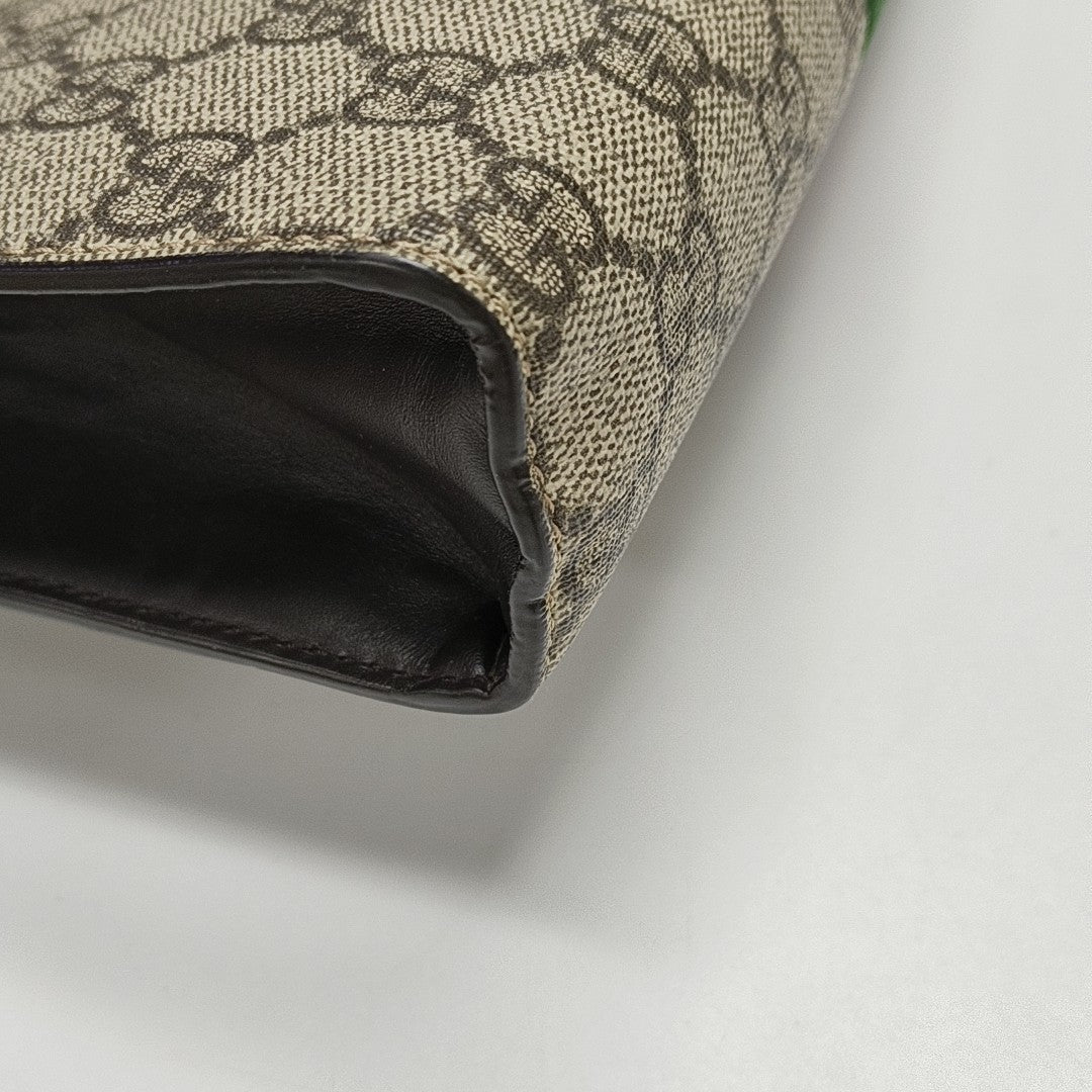 GG Supreme Monogram Coated Canvas Black