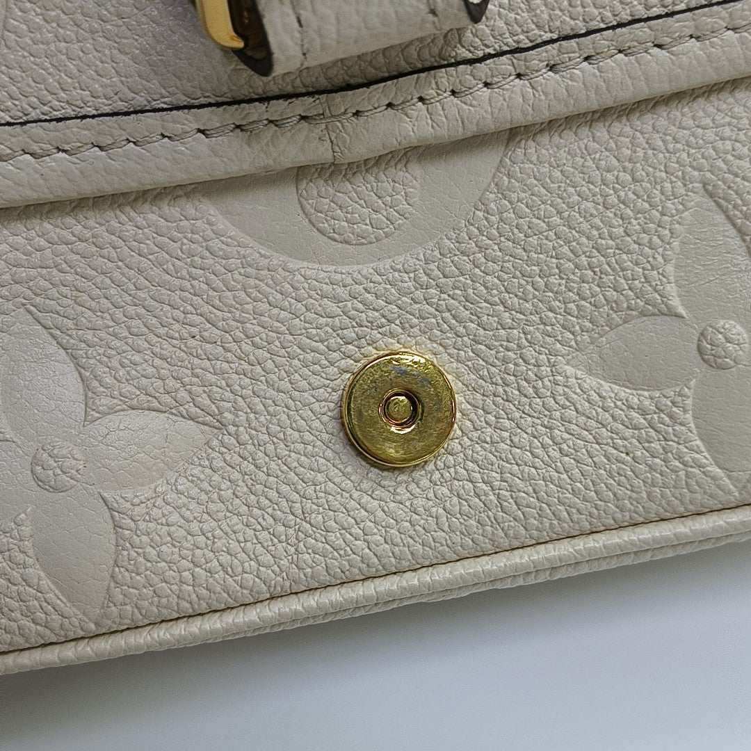 DIANE Monogram Calfskin Beige