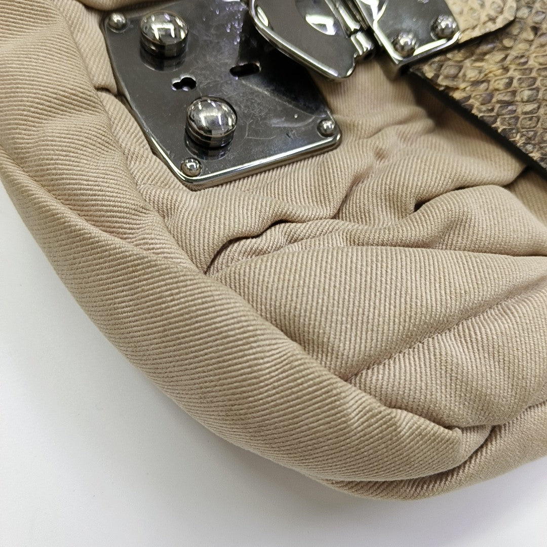 Canvas Shoulder Bag Beige