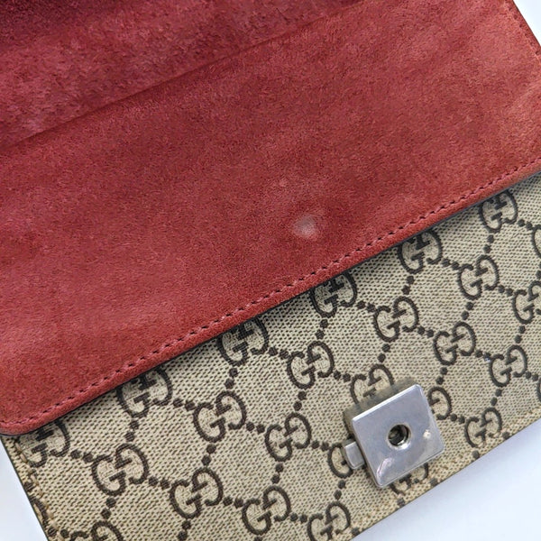 Dionysus Mini Monogram Coated Canvas Beige