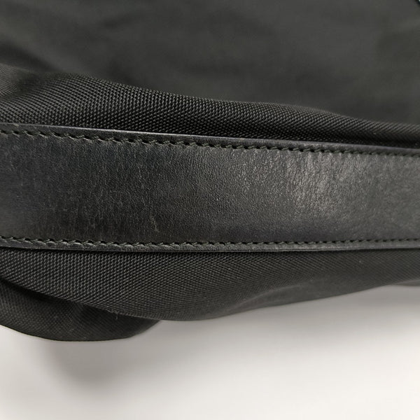Nylon Top Handle Bag Black