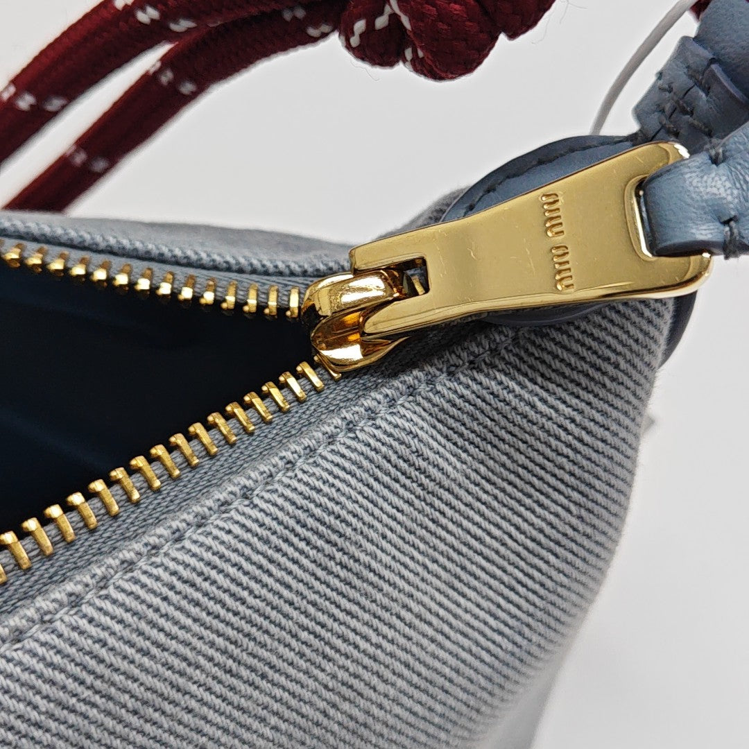 Canvas Top Handle Bag Blue