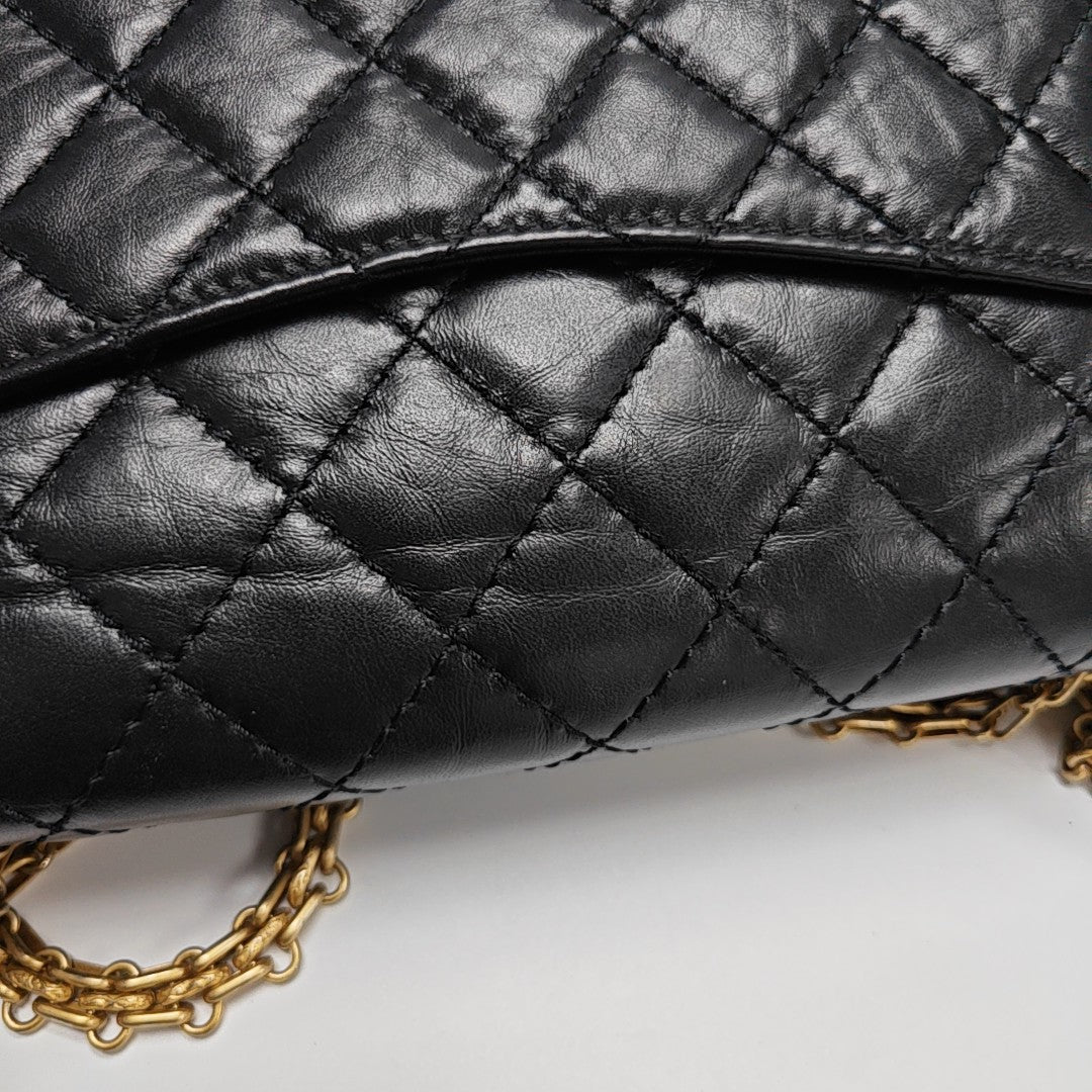 2.55 225 (small) Quilted Calfskin Black