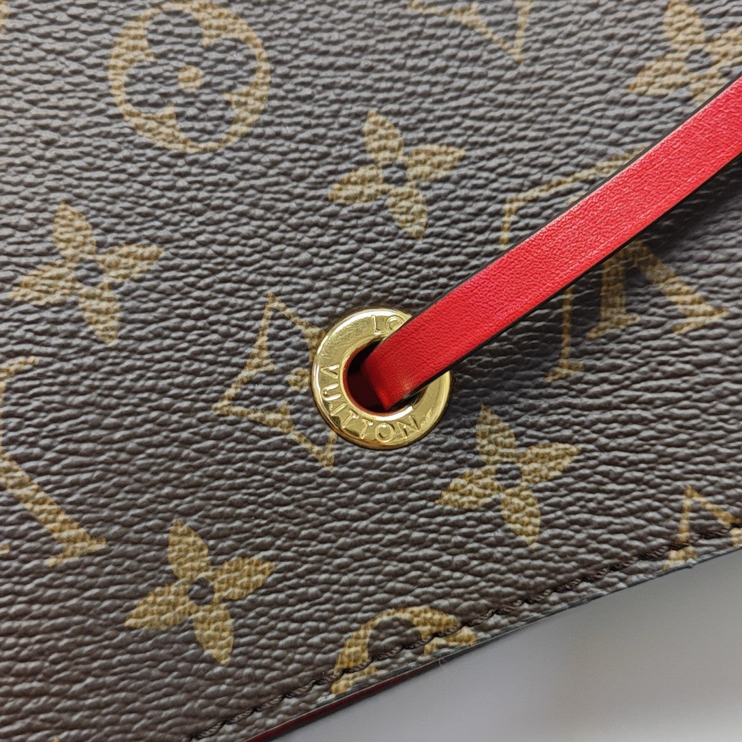 NÉONOÉ MM Monogram Coated Canvas Brown
