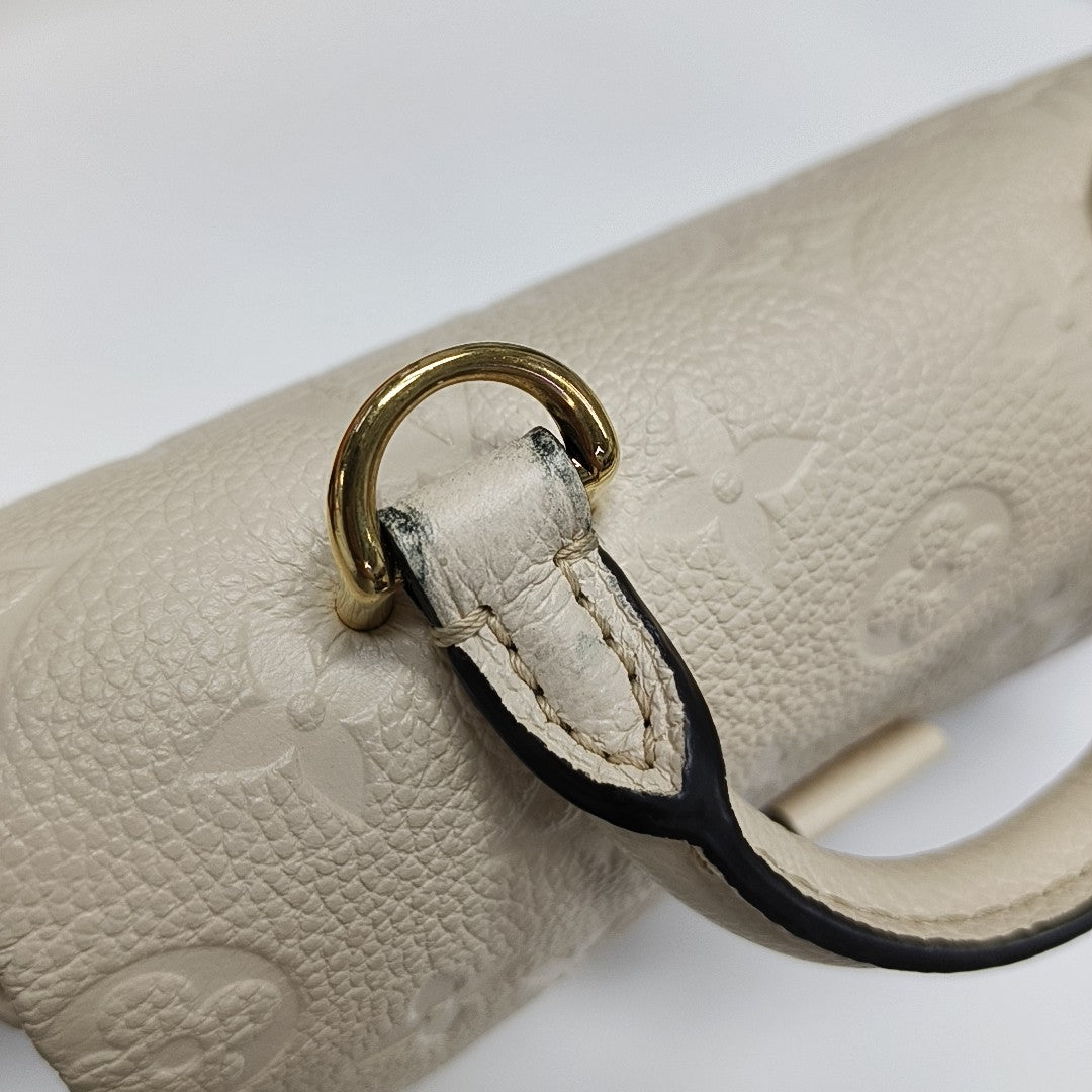 NANO MADELEINE Nano Monogram Calfskin Beige