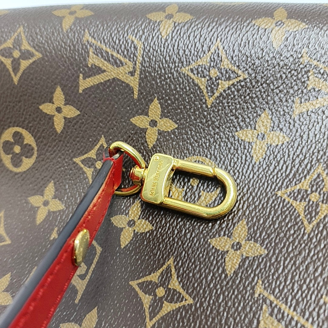 NÉONOÉ MM Monogram Coated Canvas Brown