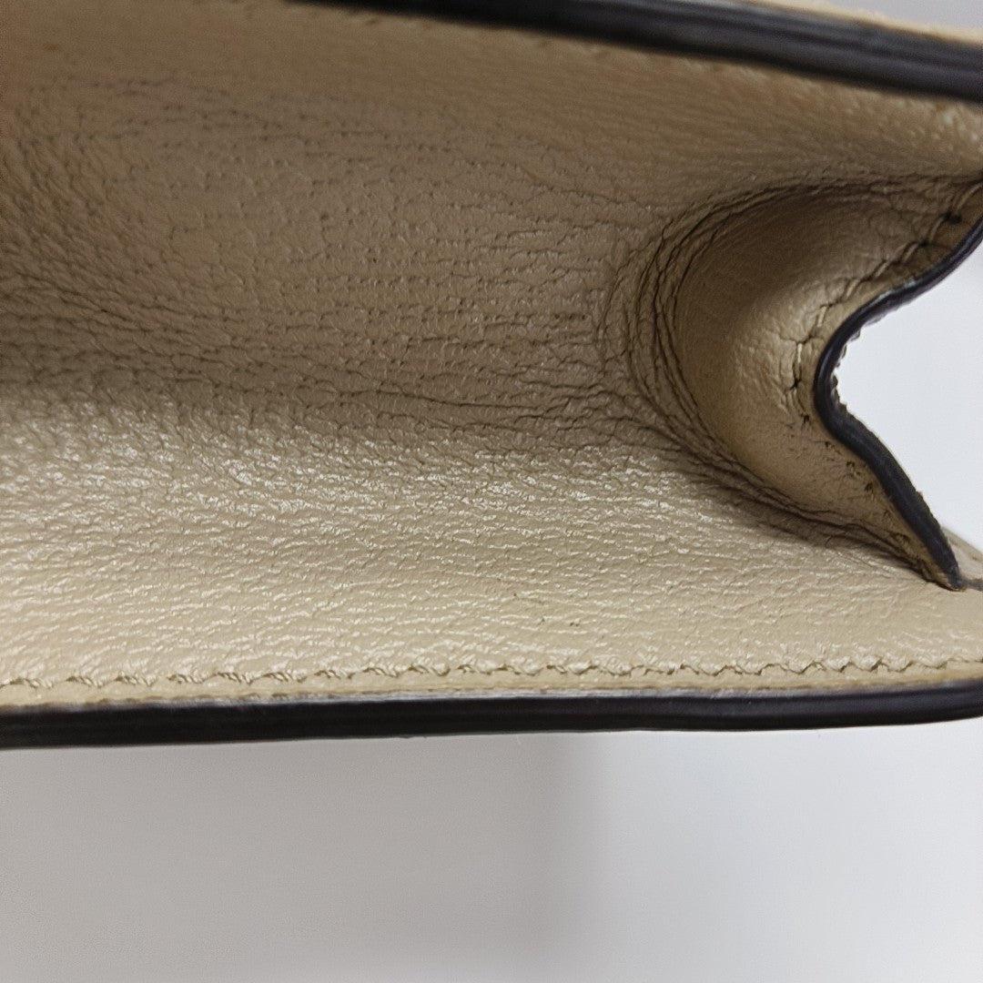 Ophidia Mini Monogram Coated Canvas White
