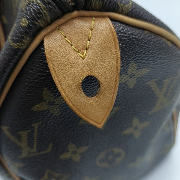 SPEEDY 25 Monogram Coated Canvas Brown