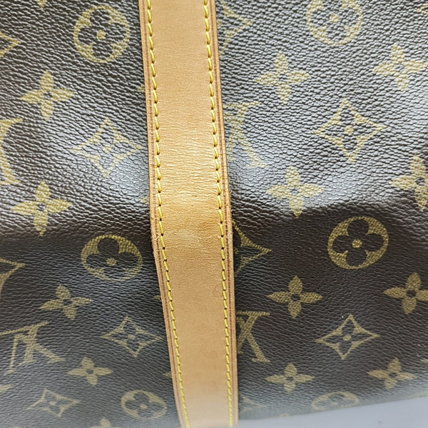 SAC SOUPLE 55 Monogram Coated Canvas Brown