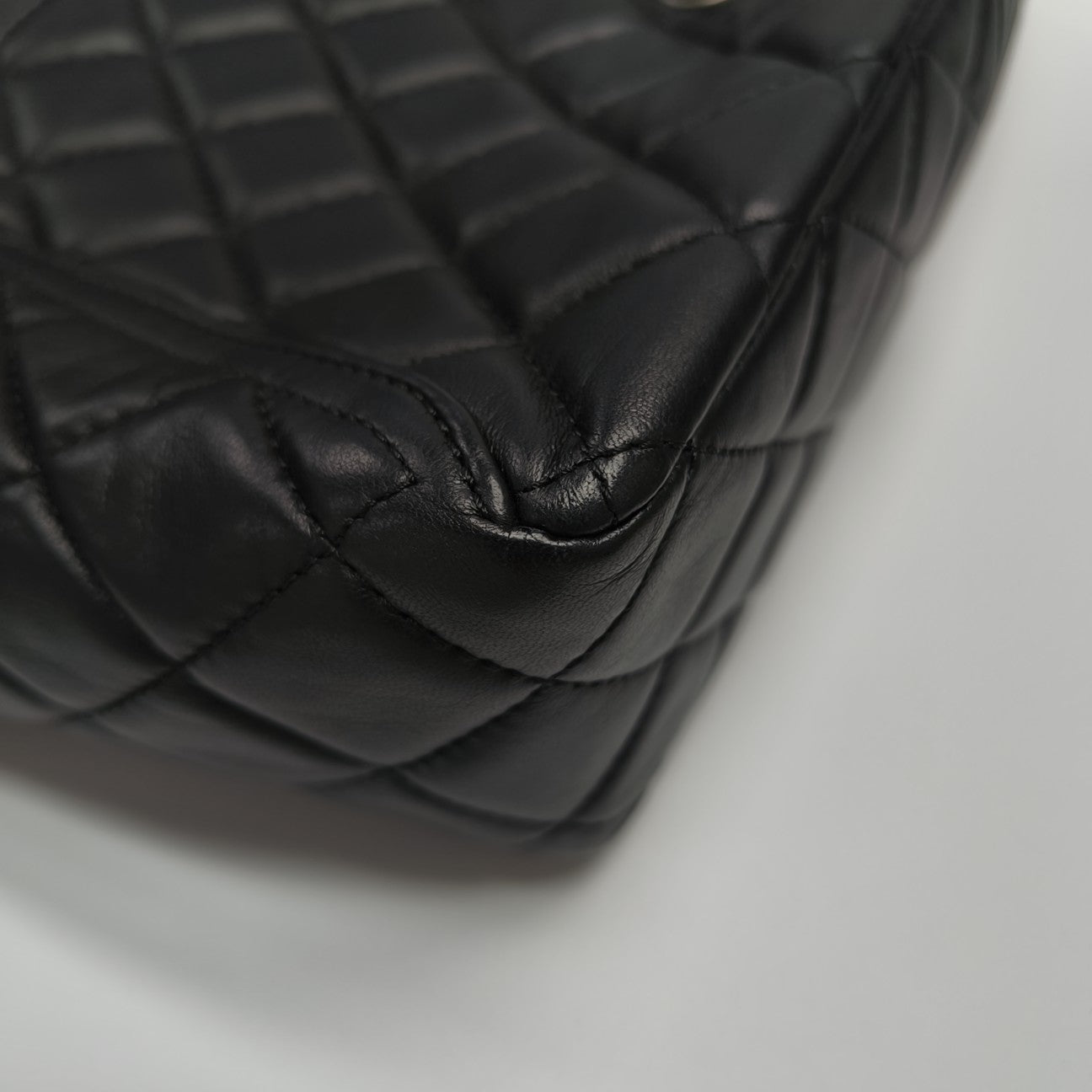 Quilted Calfskin Shoulder Bag Black