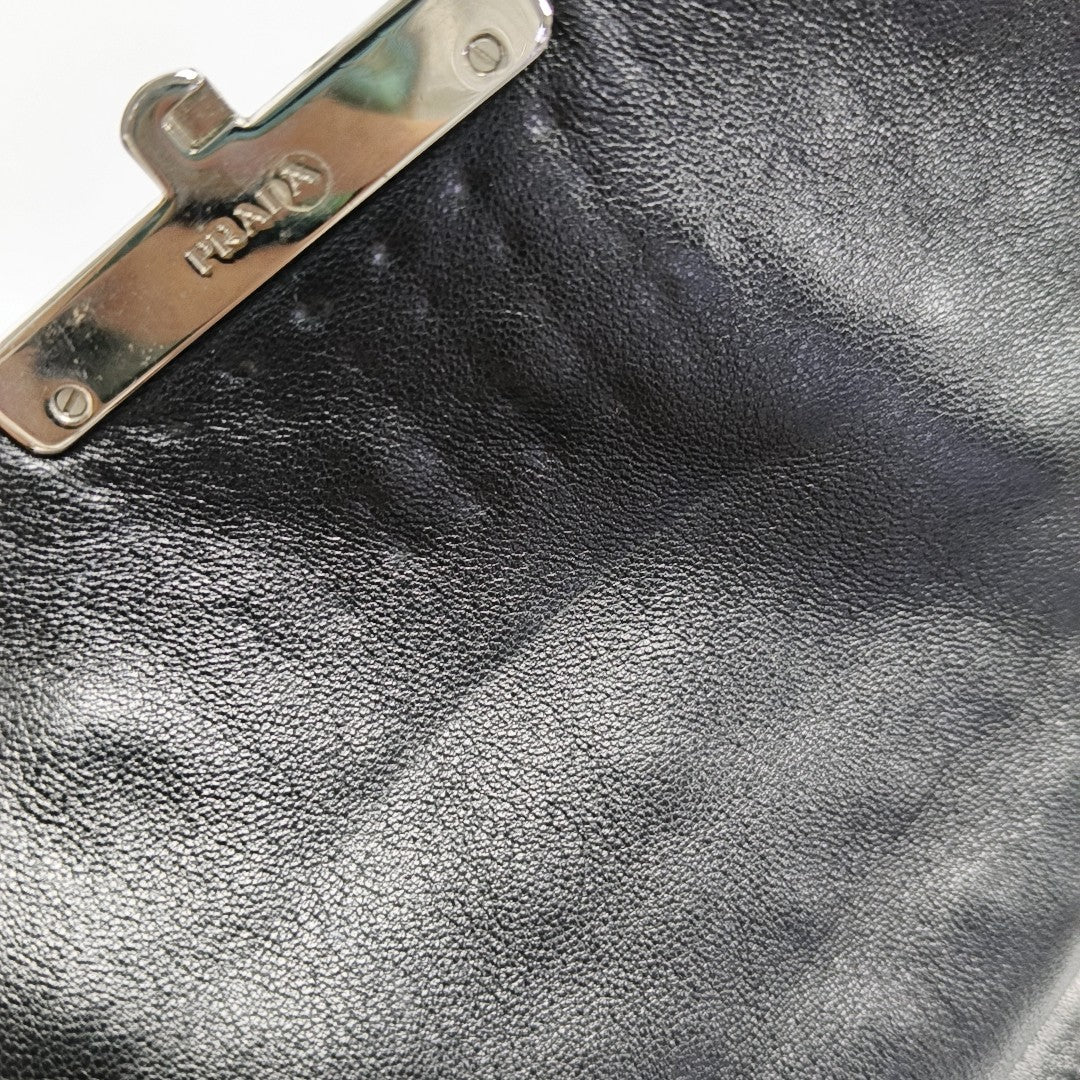 Calfskin Shoulder Bag Black