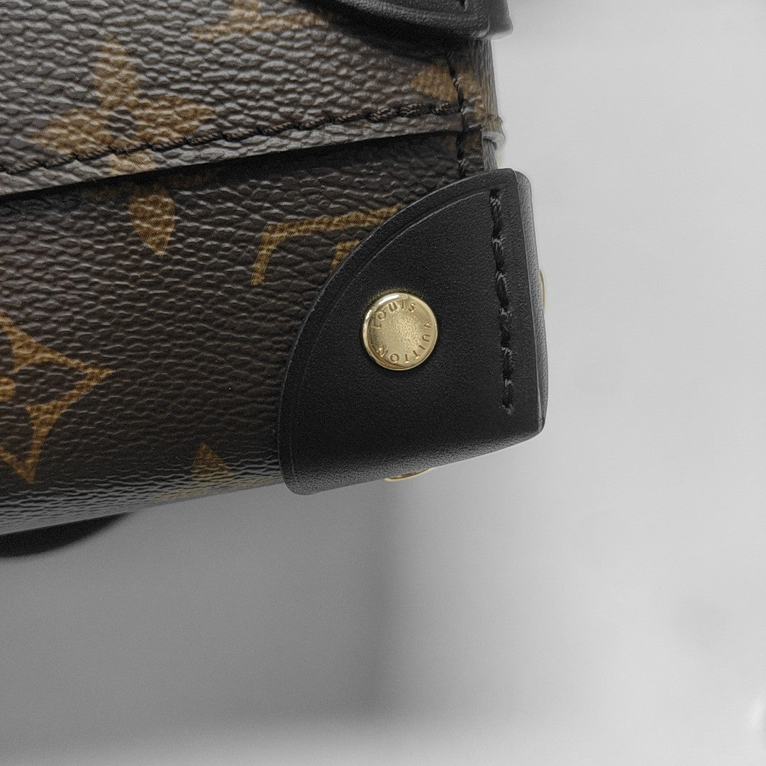 PETITE MALLE Monogram Coated Canvas Brown