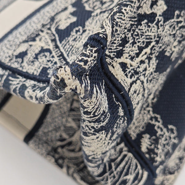 Book Tote Medium Fabric Blue